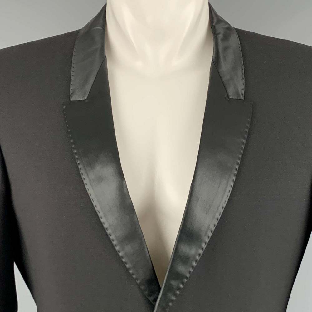 RICK OWENS Black Polyester Blend Single Button Jacket - Picture 2 of 10